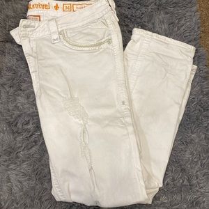 Ankle skinny rock revival white size 34